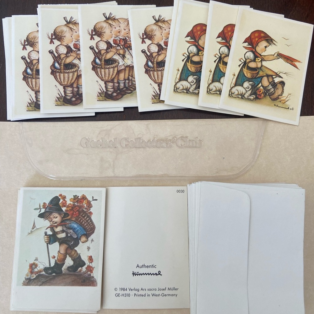 Collectors Hummel Miniature 1984 greeting cards